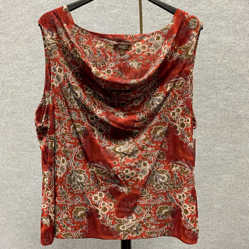 NWT Tesori Sleeveless Blouse 3X